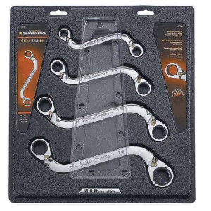 GearWrench 85399 Spanner Set Ring Ring S-Shape reversible imperial 4 Pieces